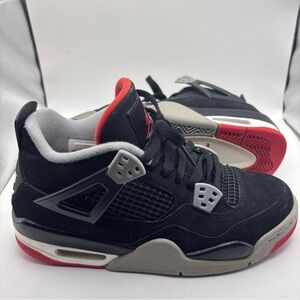 SOLD Nike Air Jordan 4 Retro Bred Nike Sneakers Nike Shoes 6Y Mens 7.5 Womens